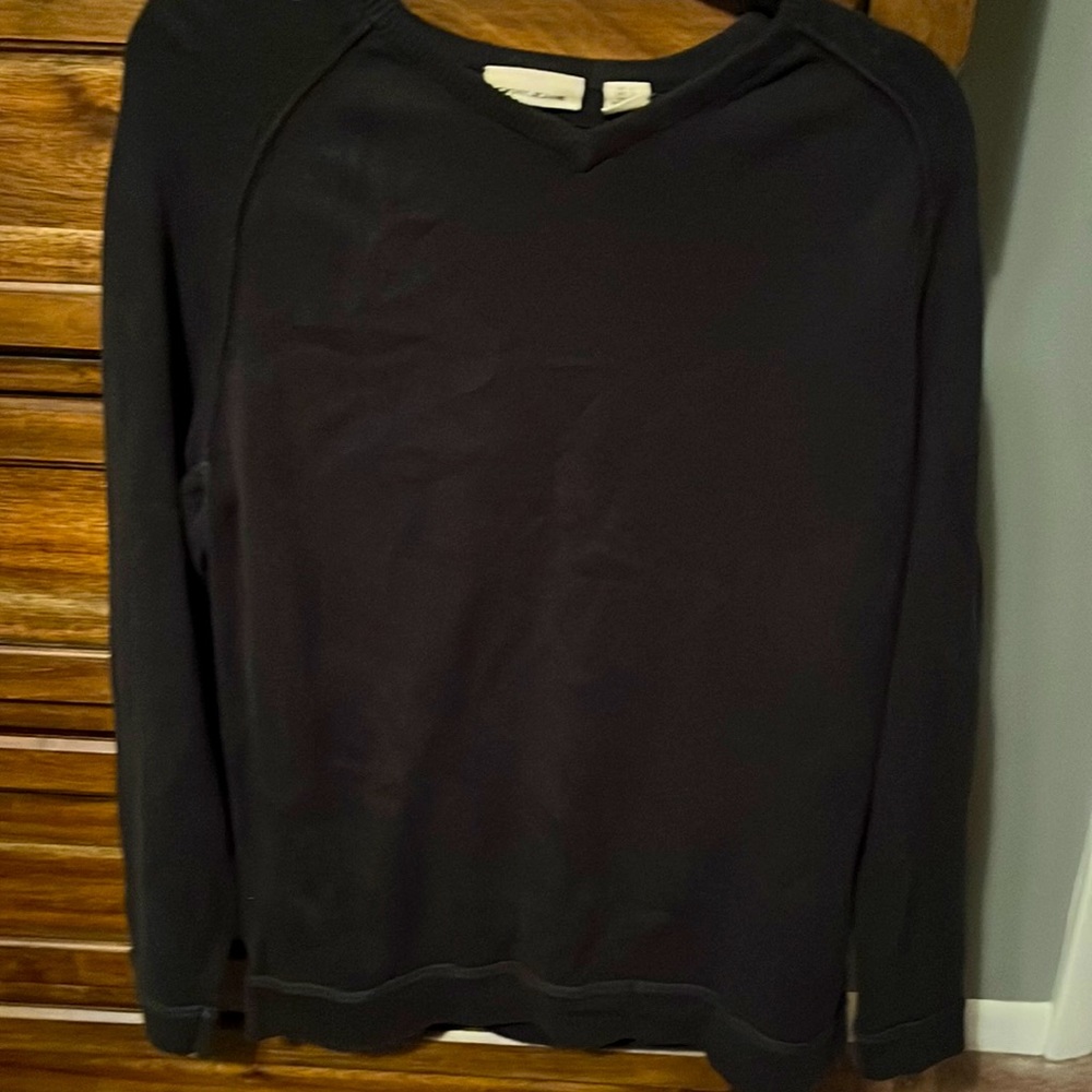 Dkny v neck sweater black L